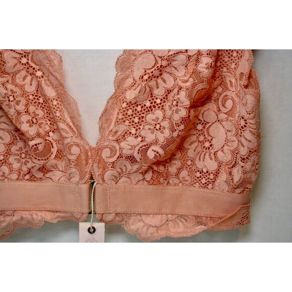 Free People HAH! NWT size XS pink lace bralette Got Ur Back - Picture 6 of 11